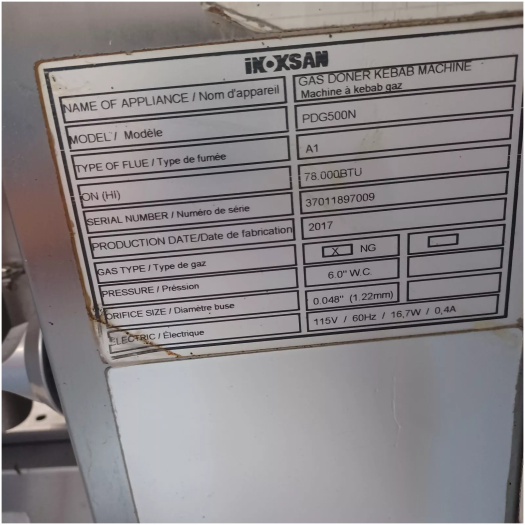 PDG500N INOKSAN USED GAS GYRO MACHINE - Image 3